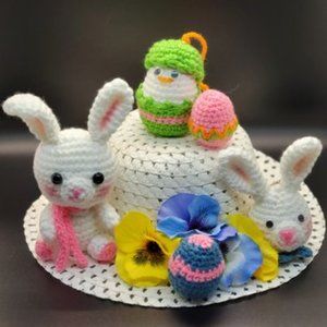 Crochet Easter Bunnies, Chicks, and Ducklings